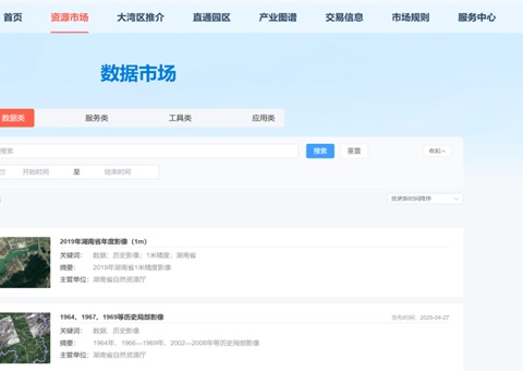 “数据市场」佚式开明，湖南天然资源全身分市场再添沉要拼图